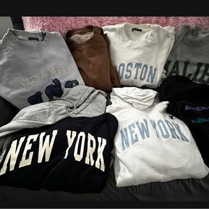 7 hoodies